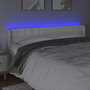Voir la diapositive 4 : VIDAXL Tete de lit a LED Blanc 203x16x78/88 cm Similicuir