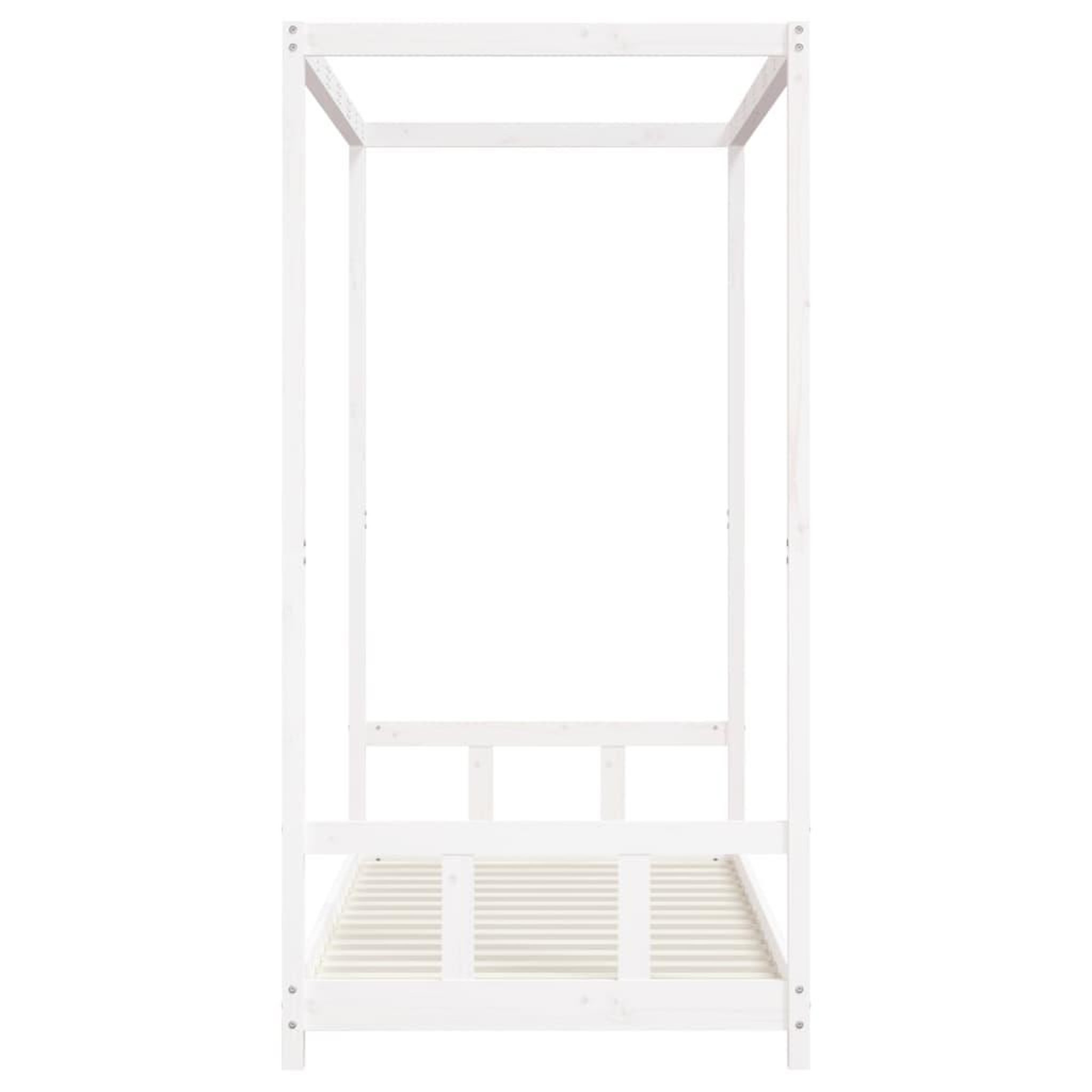 Voir la diapositive 5 : VIDAXL Cadre de lit pour enfants blanc 90x190 cm bois de pin massif