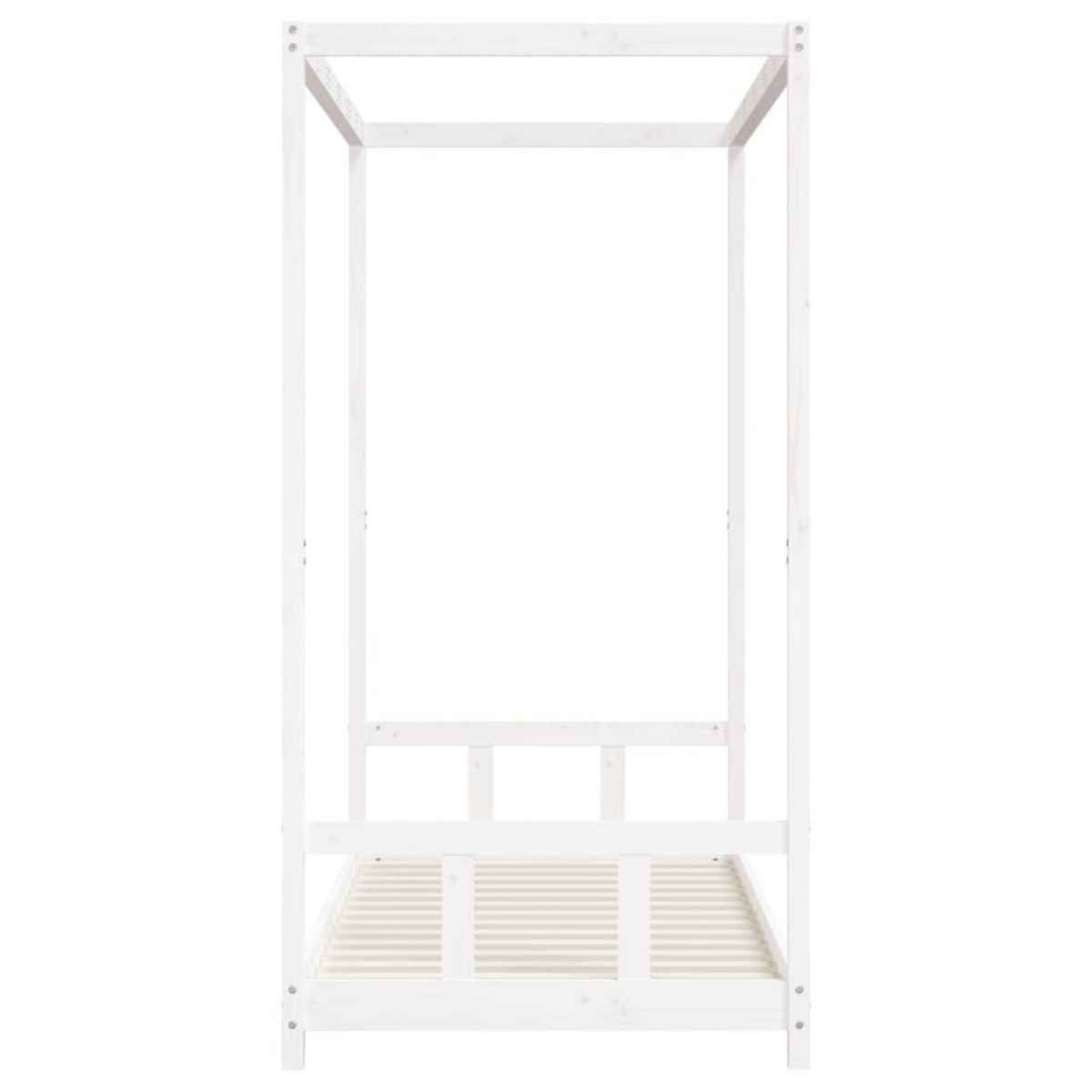 VIDAXL Cadre de lit pour enfants blanc 90x190 cm bois de pin massif