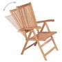 Voir la diapositive 5 : VIDAXL Chaises inclinables de jardin lot de 4 Bois de teck solide