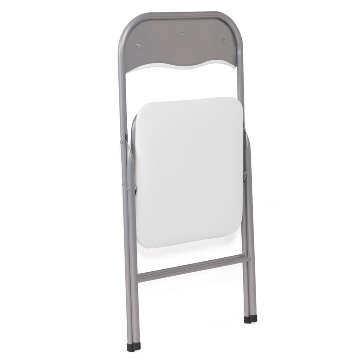 ID MARKET Lot de 6 chaises pliantes KITY blanches en PU