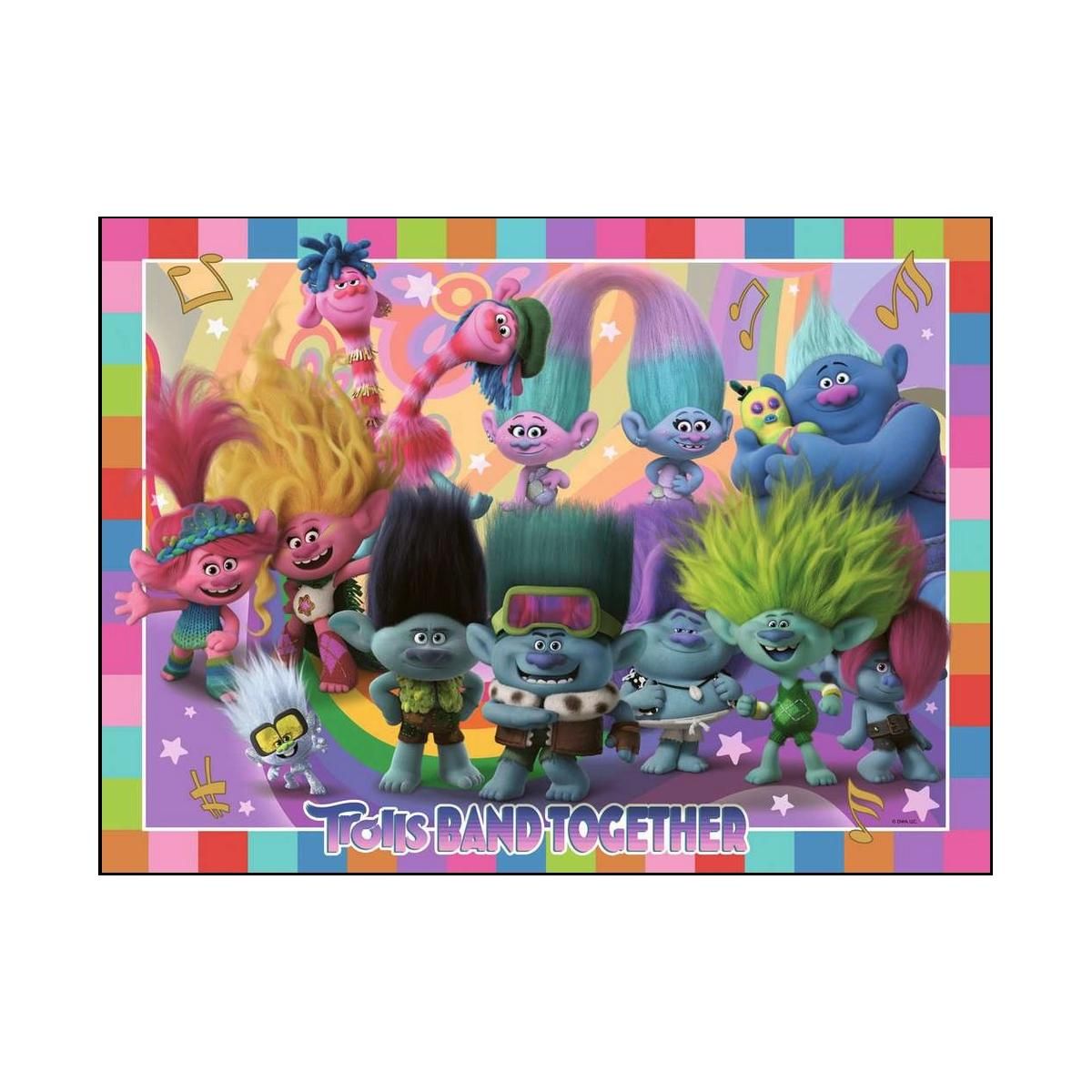 RAVENSBURGER Puzzle La bande des Trolls 100 p XXL