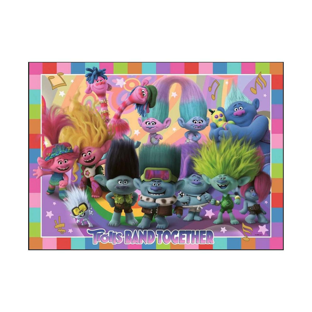 RAVENSBURGER Puzzle La bande des Trolls 100 p XXL