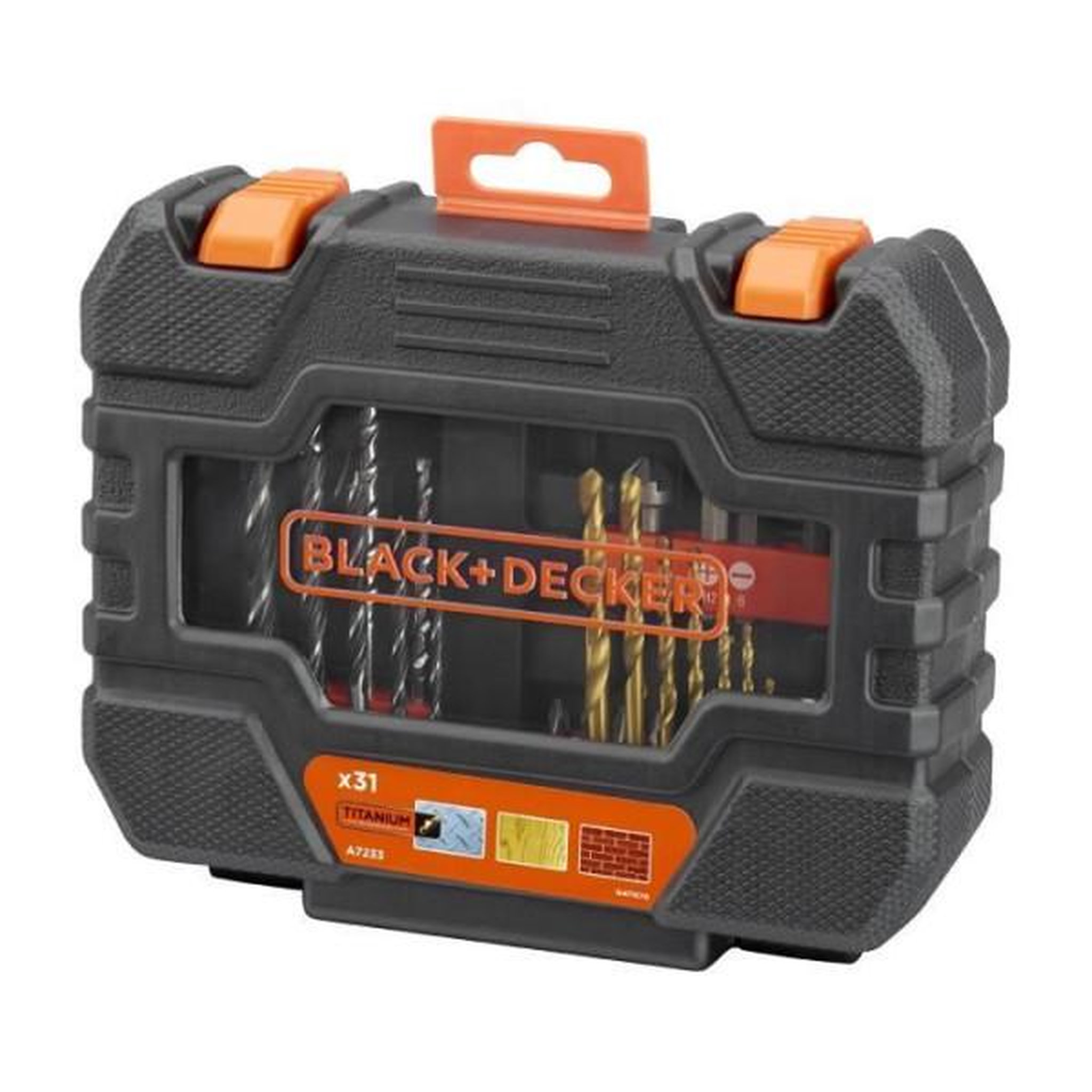 Voir la diapositive 2 : Black et Decker Coffret Vissage Perçage (31 Accessoires) BLACK+DECKER - A7233-XJ