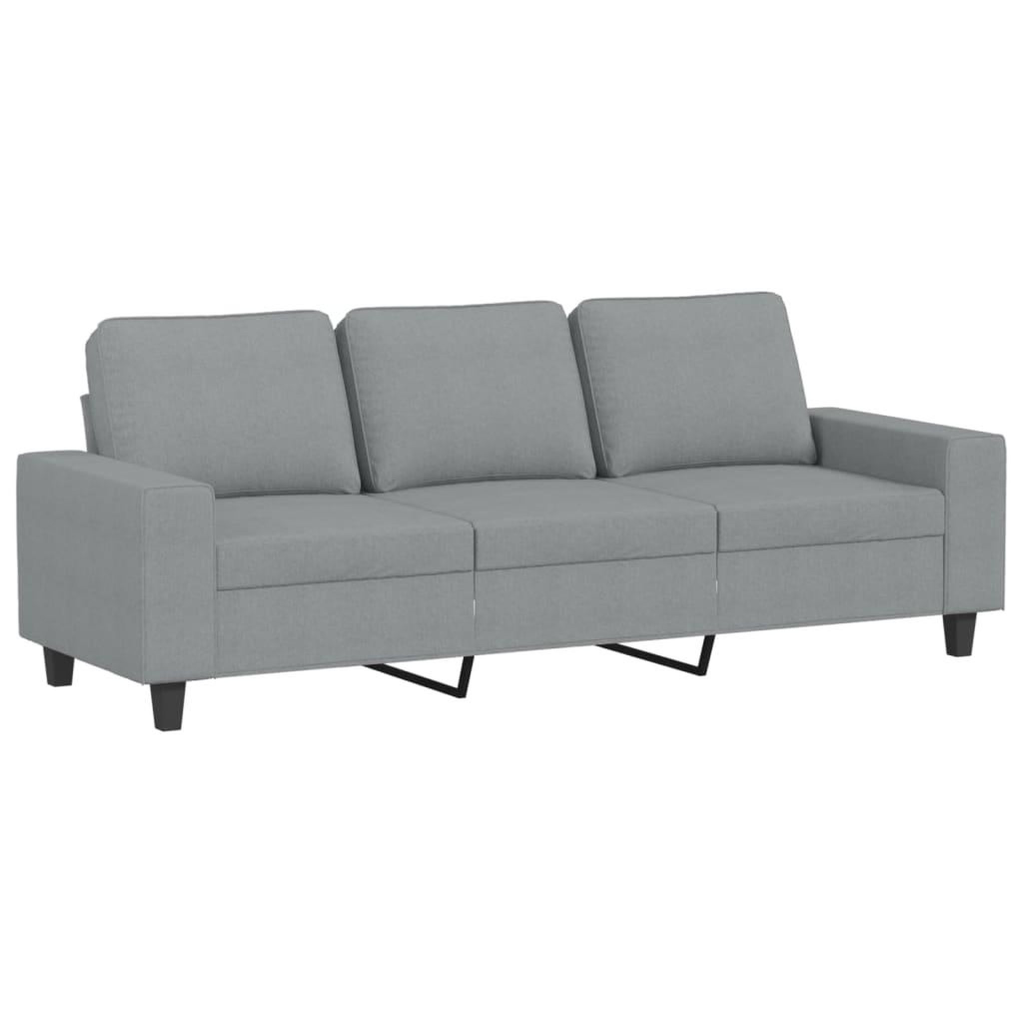 Voir la diapositive 5 : VIDAXL Ensemble de canapes 3 pcs gris clair tissu