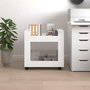 Voir la diapositive 4 : VIDAXL Chariot de bureau Blanc 60x45x60 cm Bois d'ingenierie