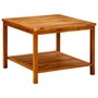 Voir la diapositive 1 : VIDAXL Table basse 60x60x45 cm Bois d'acacia solide