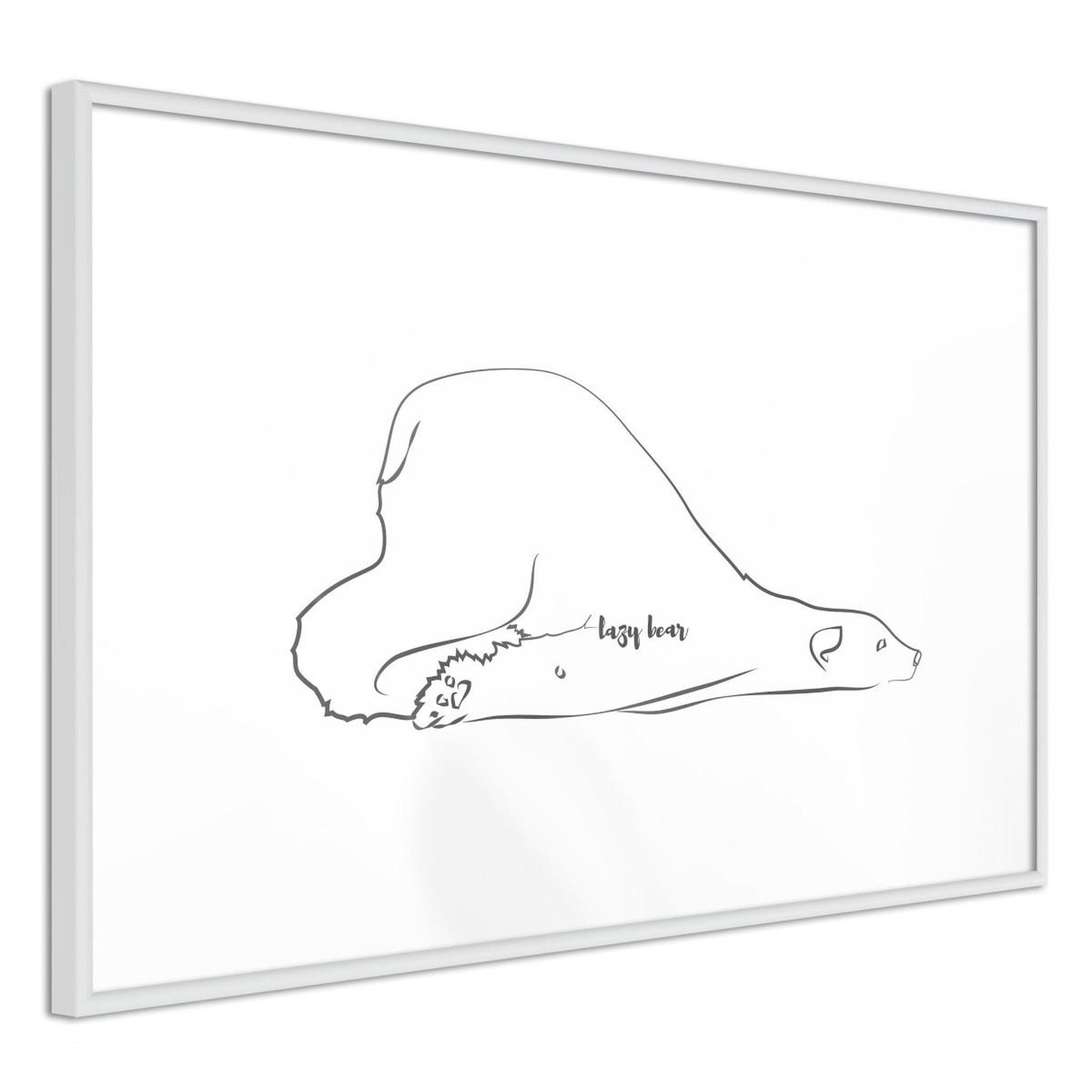 Paris Prix Affiche murale encadrée  resting polar bear