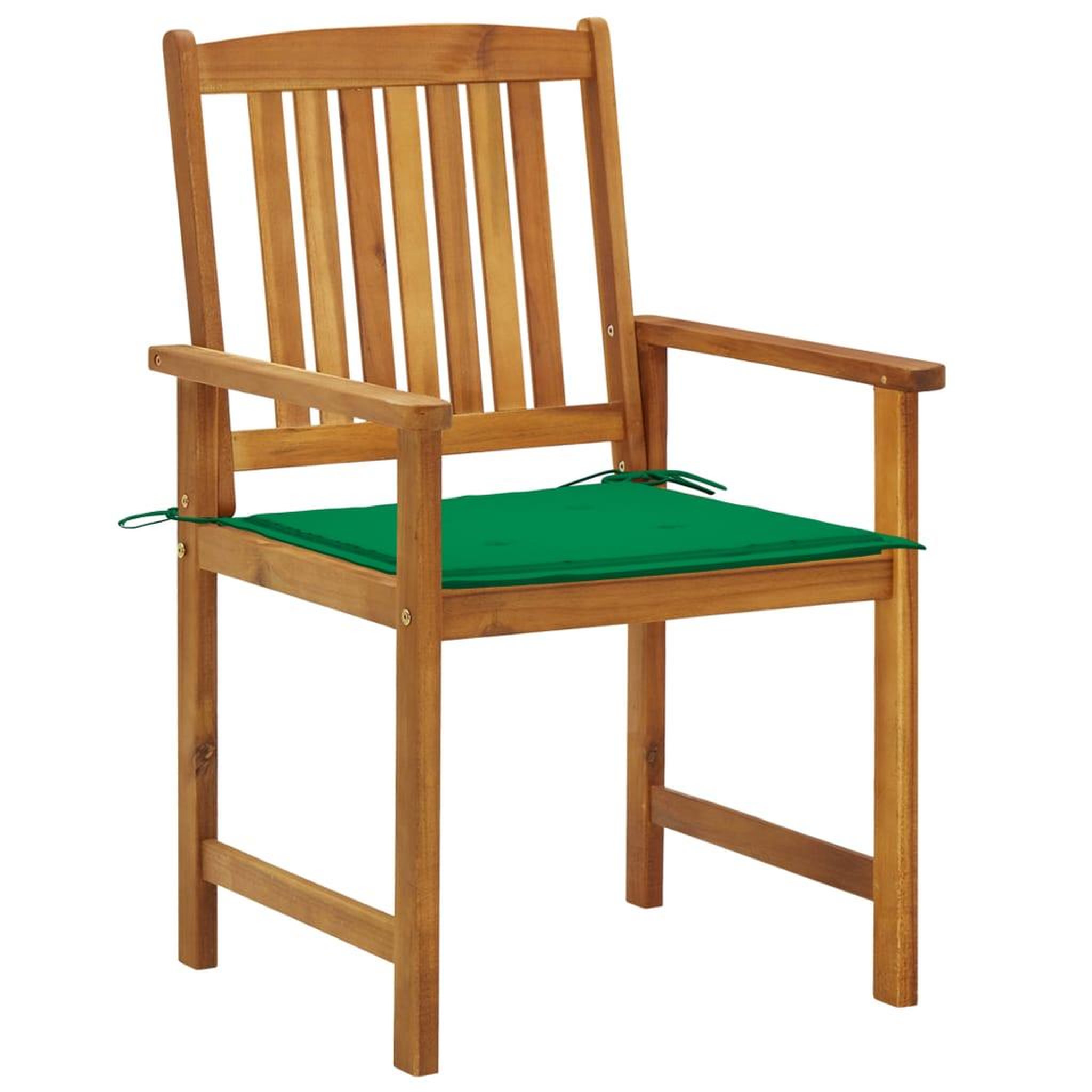 Voir la diapositive 2 : VIDAXL Chaises de jardin avec coussins lot de 2 Bois d'acacia massif