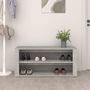 Voir la diapositive 3 : VIDAXL Etagere a chaussures Gris beton 100x35x45 cm Bois d'ingenierie