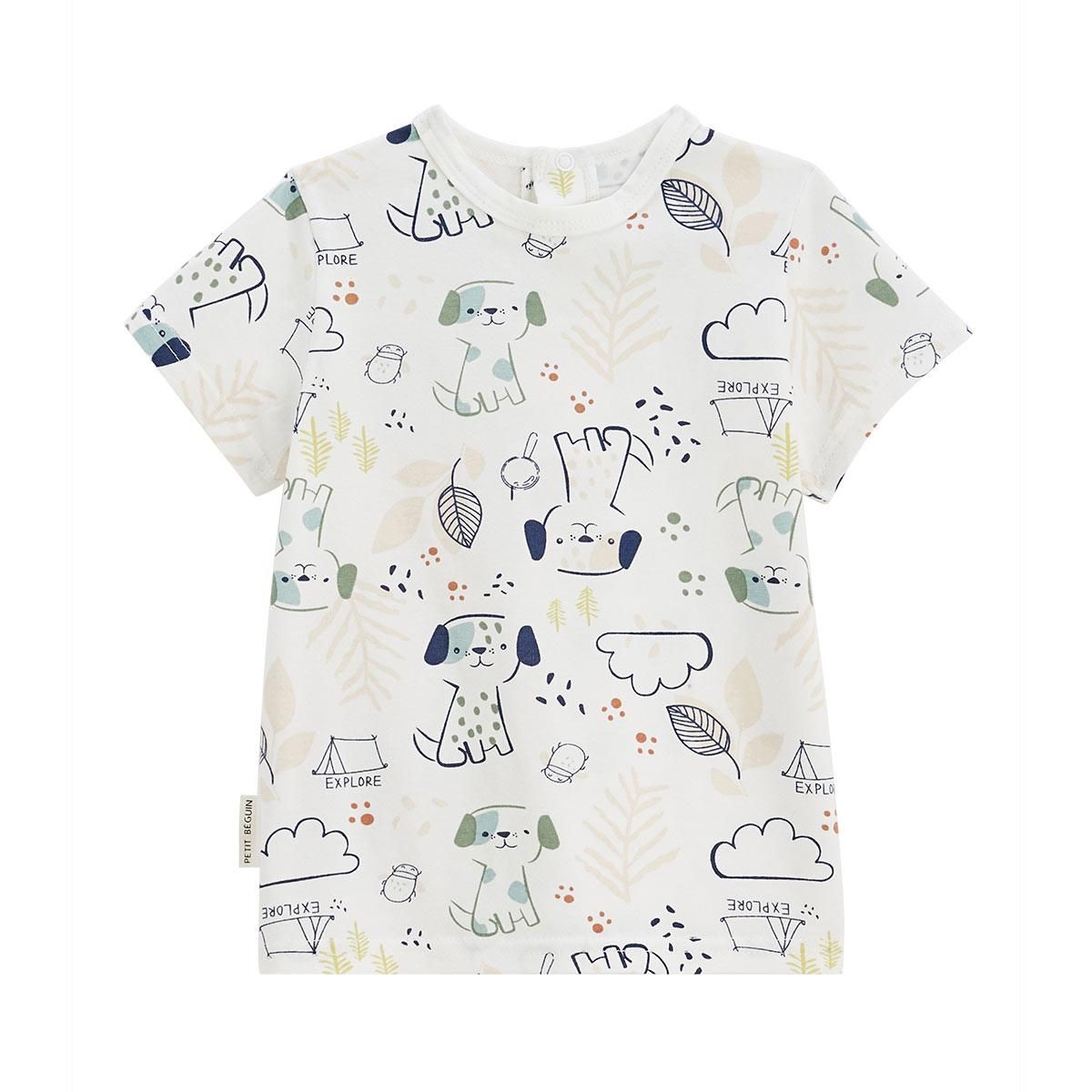 Petit Béguin Ensemble salopette bébé et t-shirt Elliot