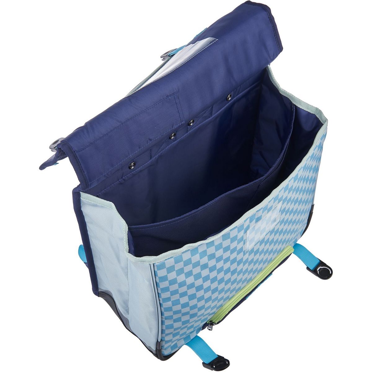 AUCHAN Cartable à roulettes bleu SKATE