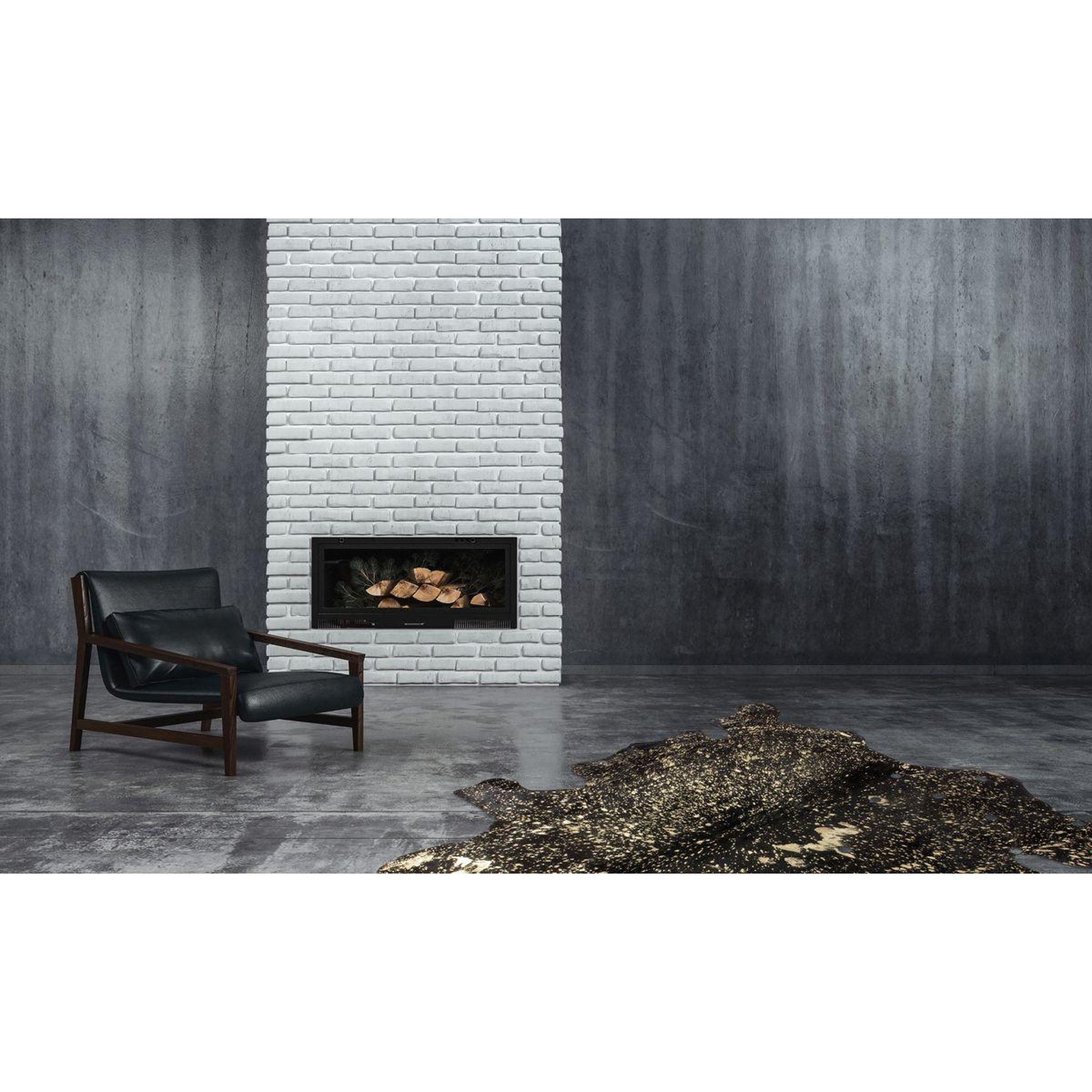 Voir la diapositive 2 : Paris Prix Tapis peau de vache  glam  noir & or