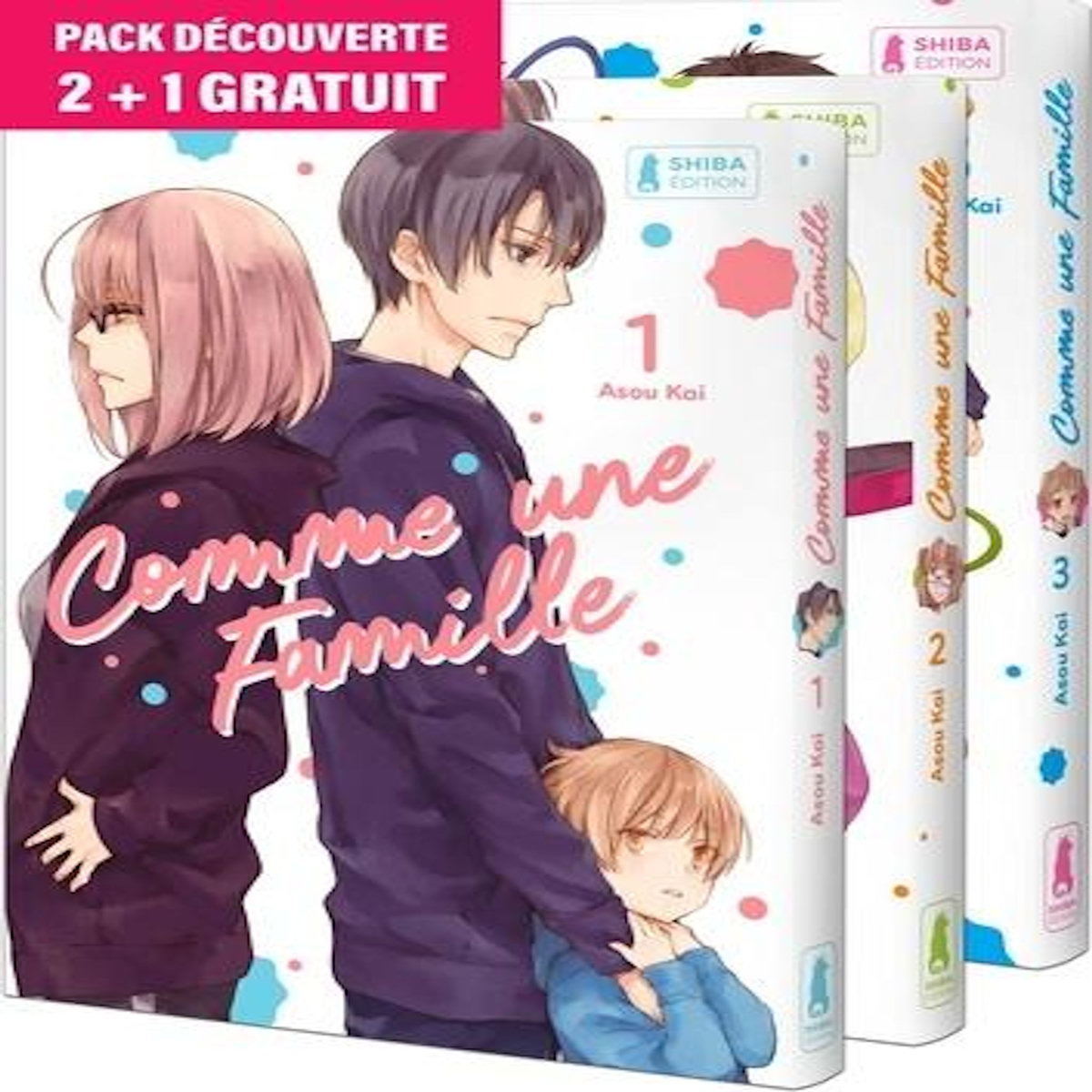 COMME UNE FAMILLE TOMES 1 A 3 : PACK EN 3 VOLUMES. DONT 1 TOME OFFERT, Asou Kai