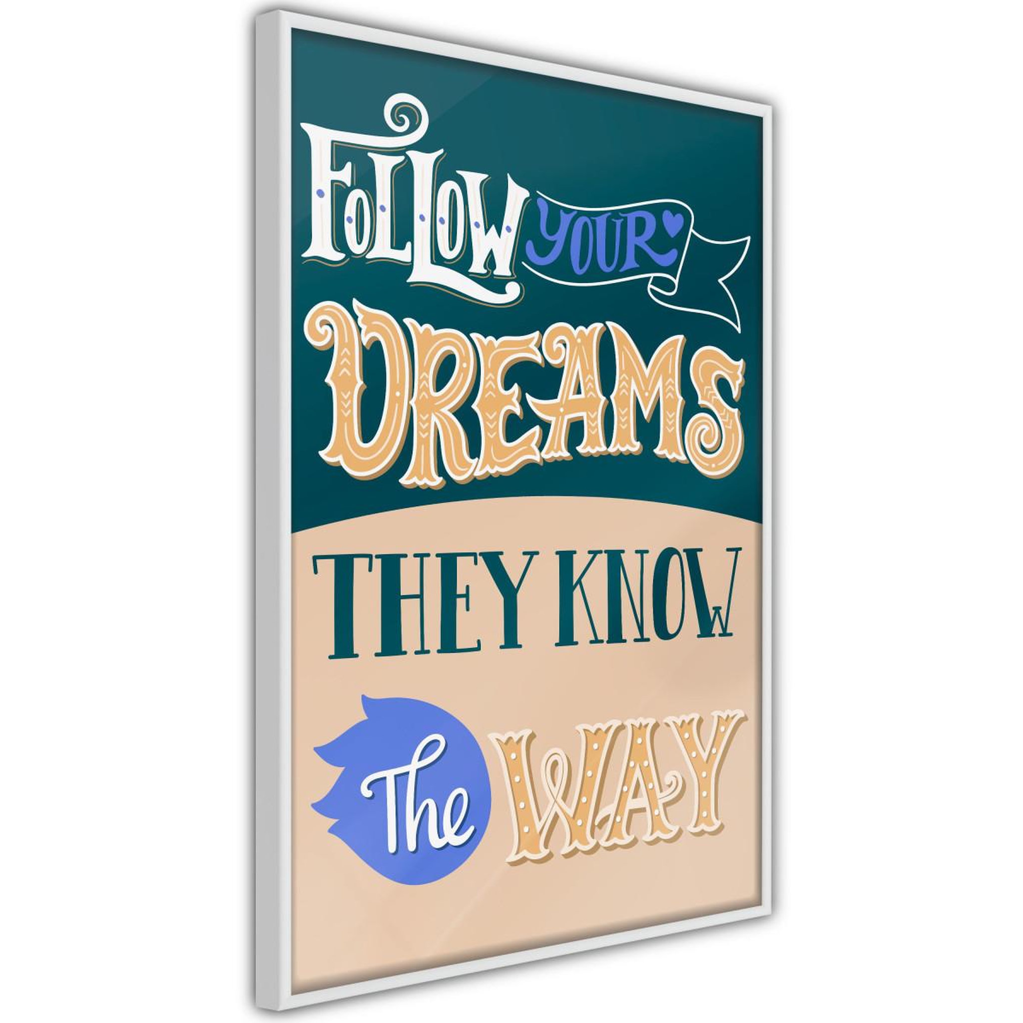 Paris Prix Affiche murale encadrée  dreams know the way