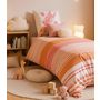 Voir la diapositive 2 : Les Ateliers du Linge Parure De Housse De Couette 100%coton 2pcs 140x200cm Louma Blush