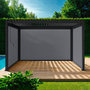 Voir la diapositive 2 : SWEEEK Pergola bioclimatique aluminium 3x4m + 2 stores 3m + 1 store 4m Triomphe