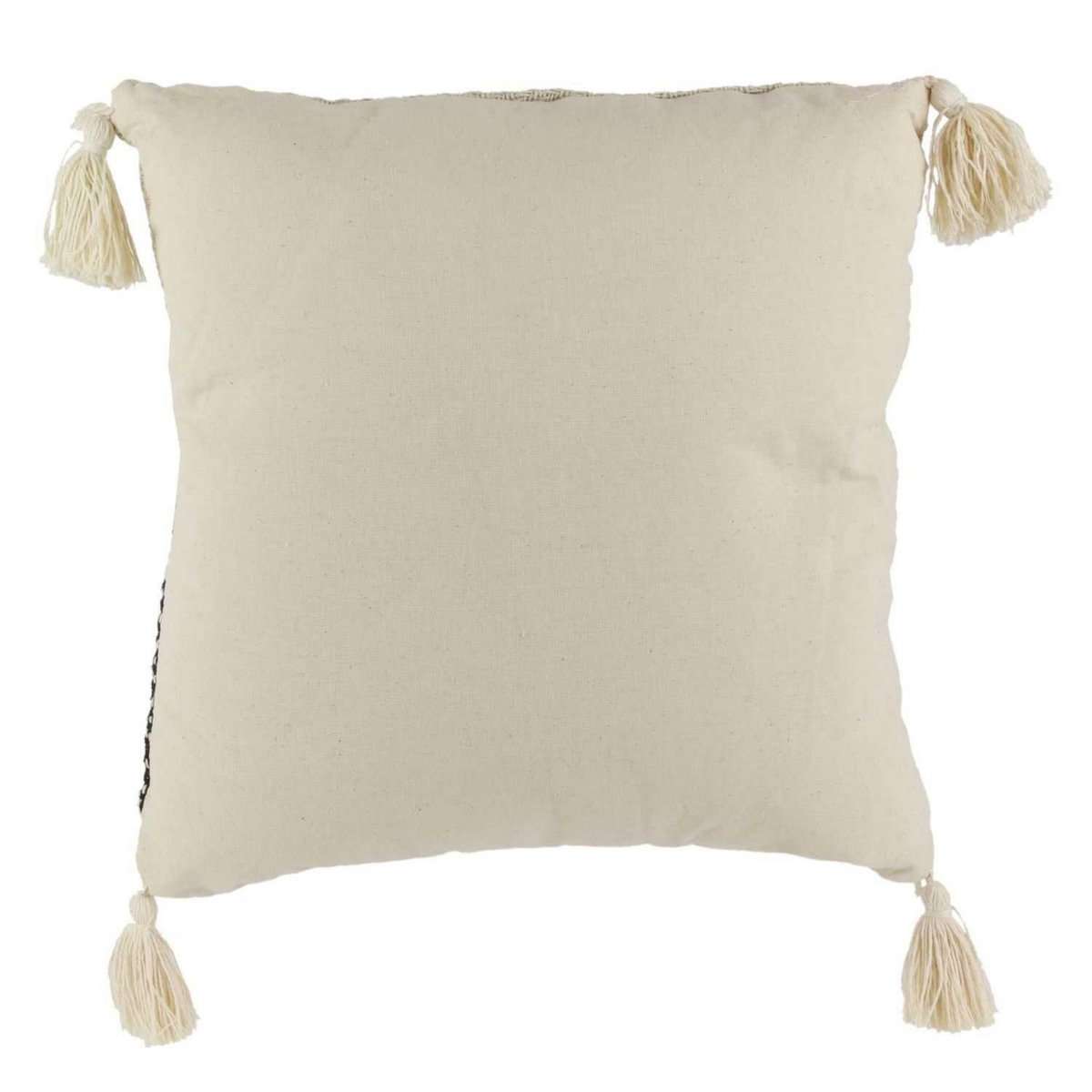 The Home Deco Factory Coussin d'intérieur Berbère - L. 40 x H. 40 cm - Beige