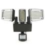 Voir la diapositive 4 : ID MARKET Projecteur solaire 3 têtes 178 LED détecteur de mouvement