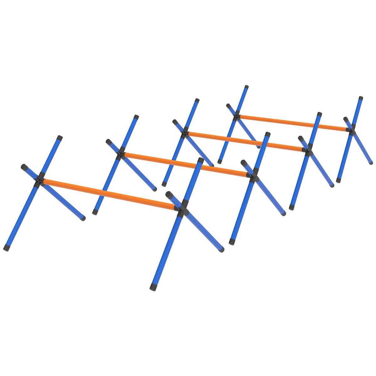 PAWHUT Kit d'agilité chien hauteur réglable sac transport inclus