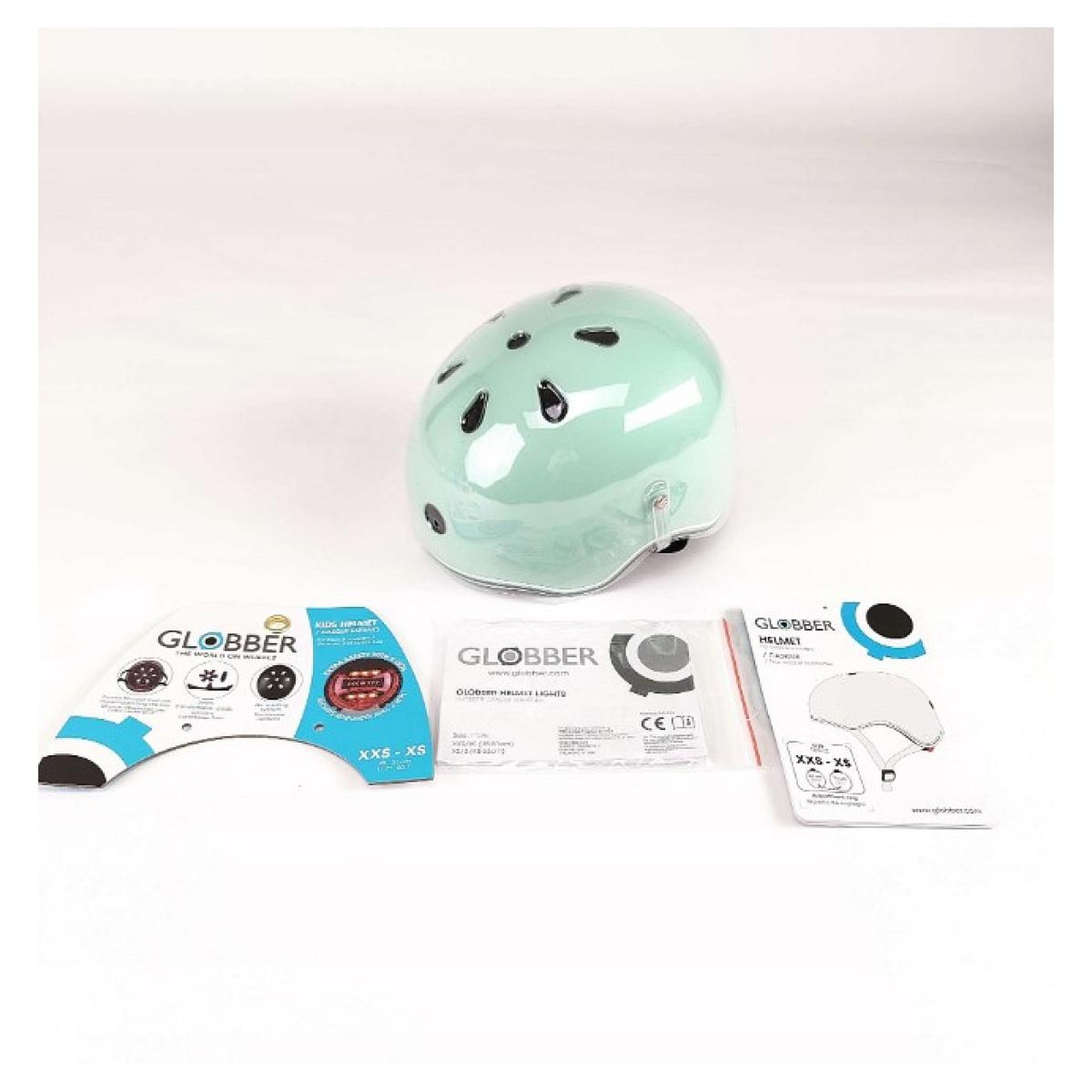 Voir la diapositive 2 : Globber Casque Go Up XXS-XS 45-51cm vert
