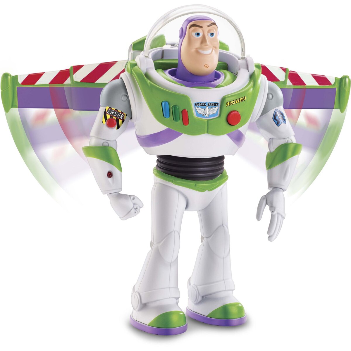 MATTEL Toy Story 4 - Figurine animée 17 cm Buzz l'Eclair Super Action