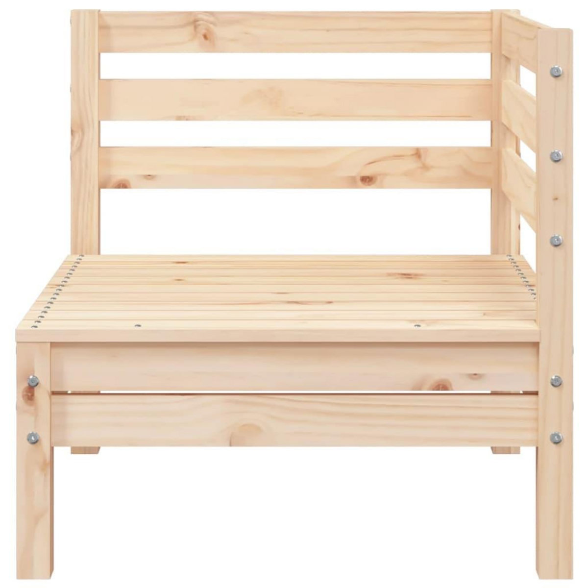VIDAXL Canape d'angle de jardin bois de pin massif