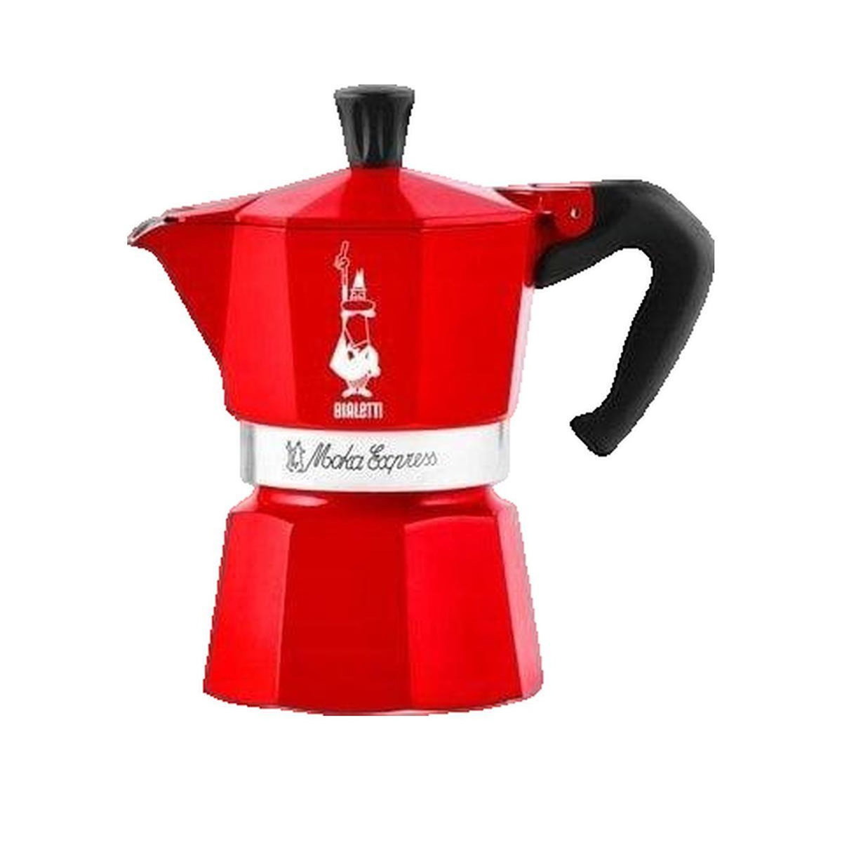 BIALETTI Cafetière Bialetti Moka Express Nutcracker 3tz Rouge