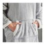 Voir la diapositive 3 : Today Sweat plaid polaire - TODAY - Manches longues et poche - 70 x 87 cm - Gris