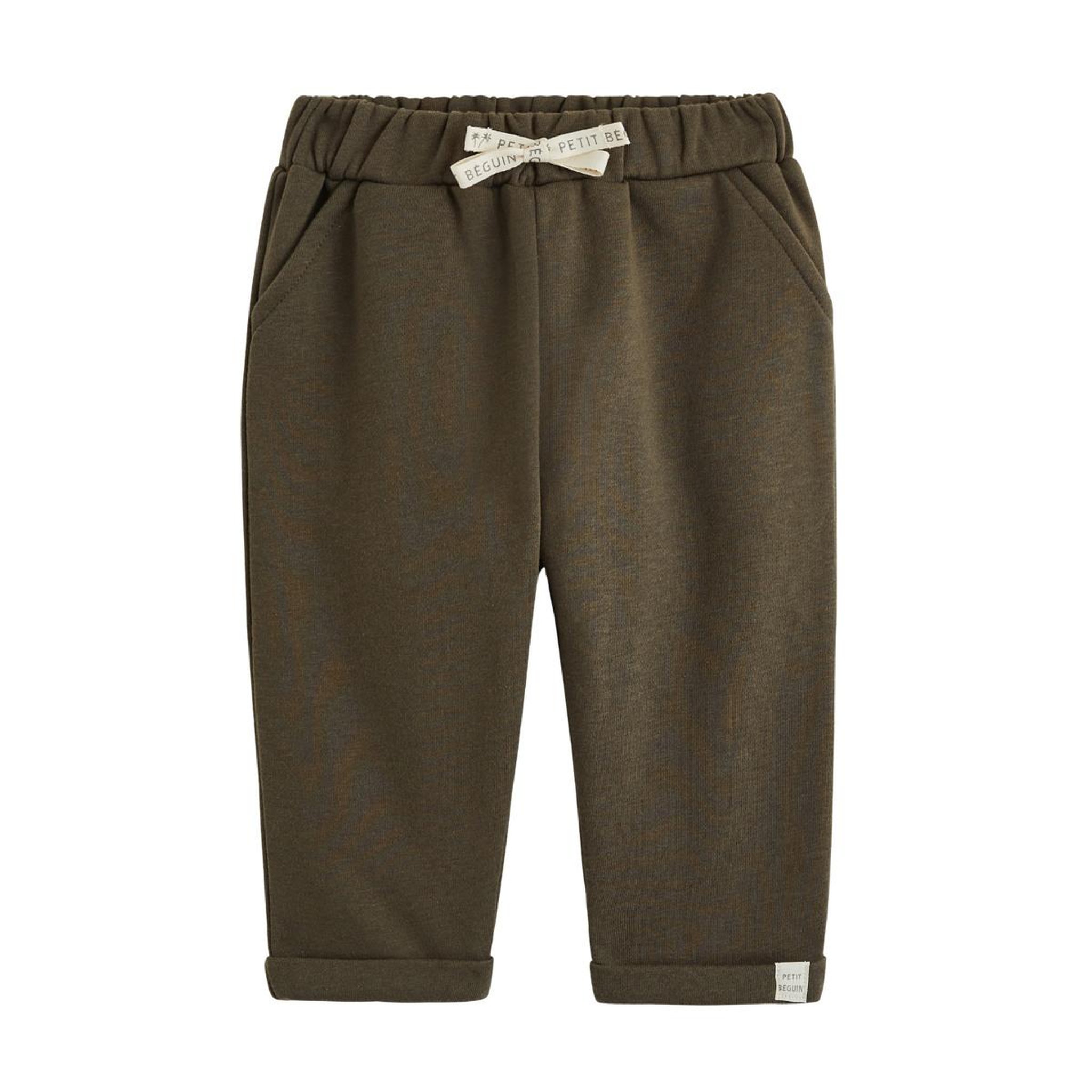 Voir la diapositive 4 : PETIT BEGUIN Lot de 3 pantalons bébé en molleton