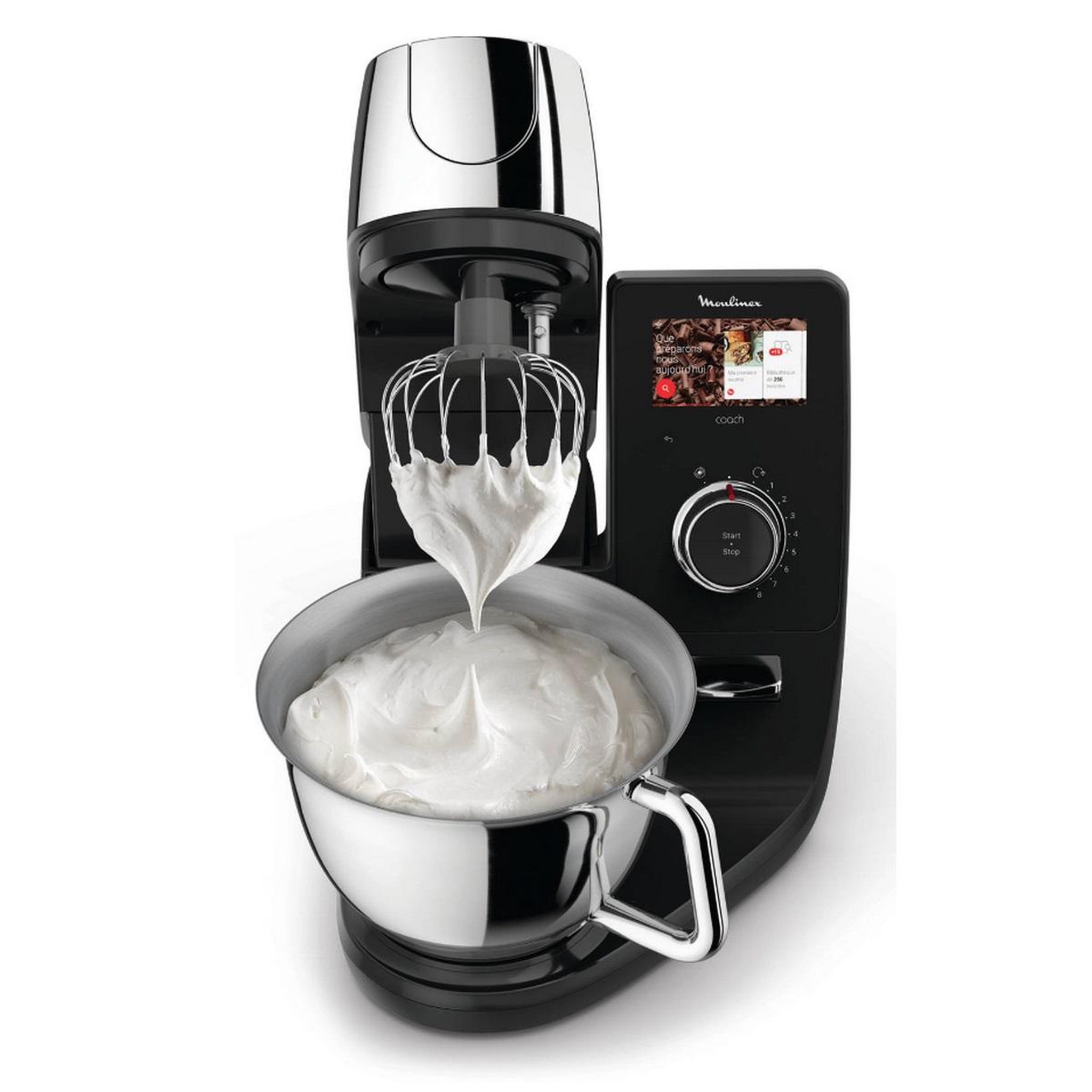 Voir la diapositive 3 : MOULINEX Robot pâtissier 5.5l 1200w noir/silver - qa950d10