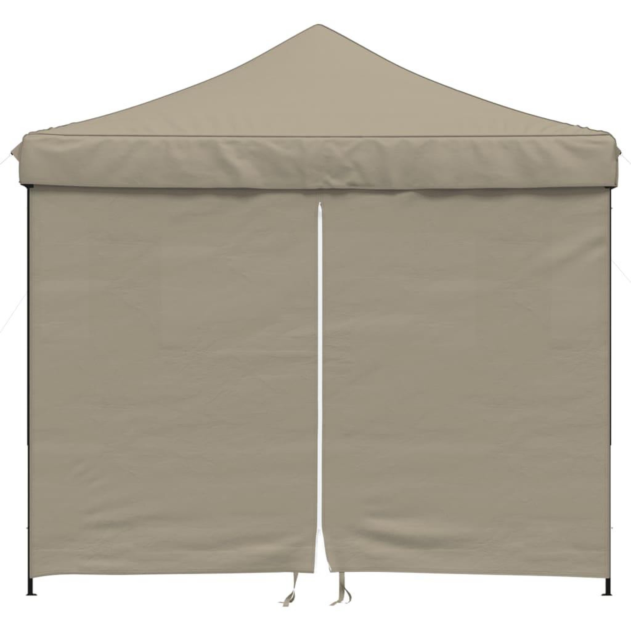 Voir la diapositive 3 : VIDAXL Tente de reception pliable escamotable 4 parois laterales taupe