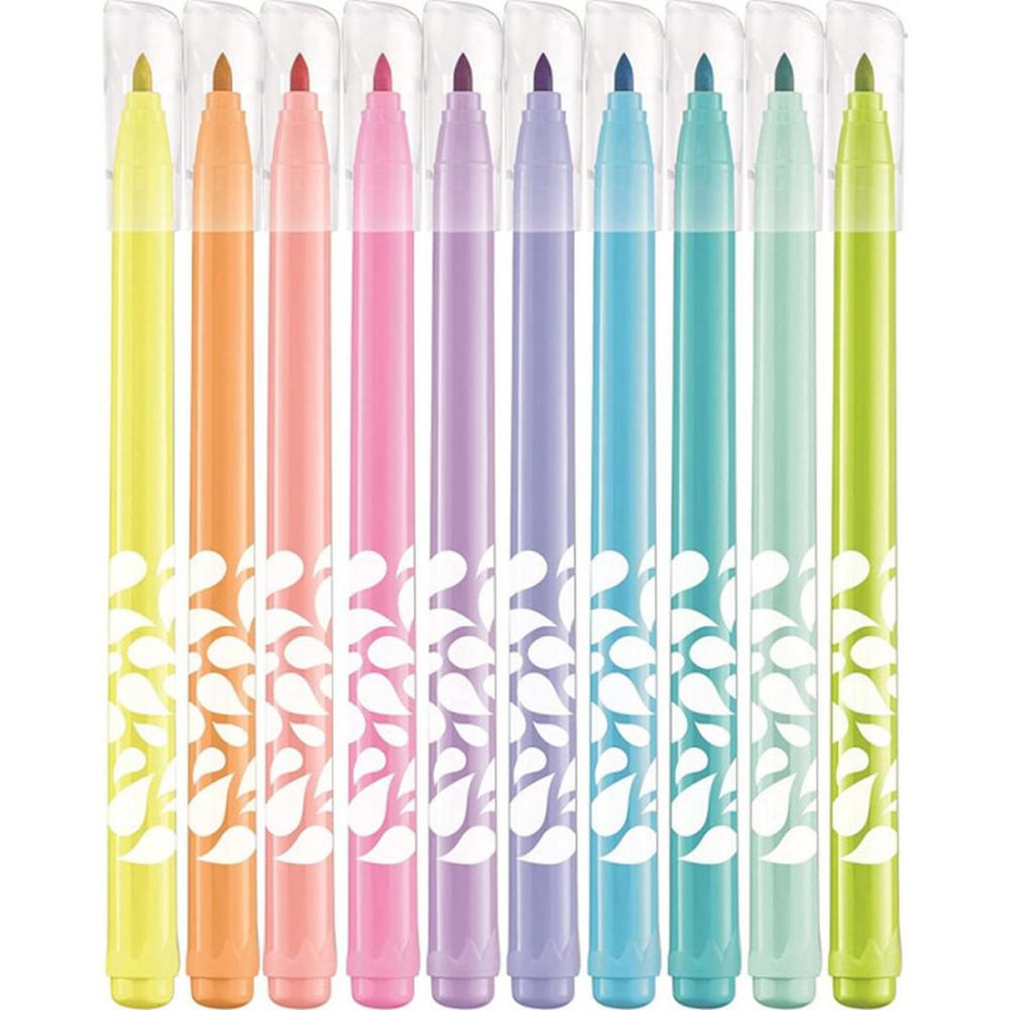 Voir la diapositive 3 : MAPED Lot de 10 marqueurs feutres lavables Color'Peps pastel, pointes feutre résistantes, couleurs pastel pour dessins et coloriage