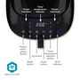 Voir la diapositive 3 : NEDIS Friteuse à air chaud smart life - wi-fi - noir - kaaf180bkw