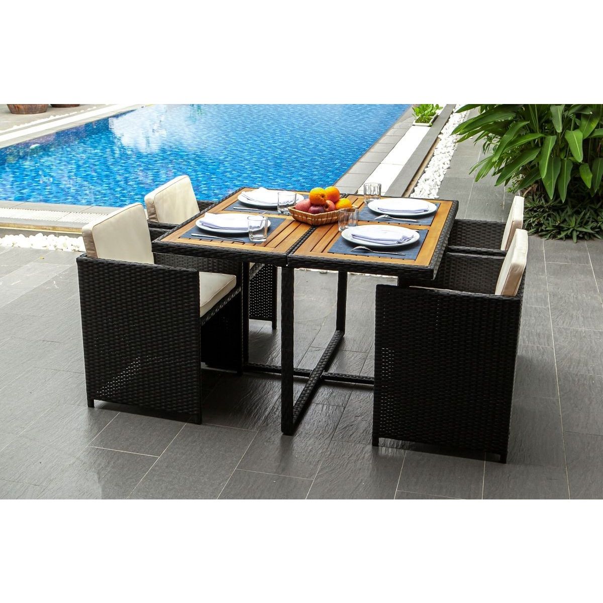 Salon  de jardin - 4 places - DARWIN