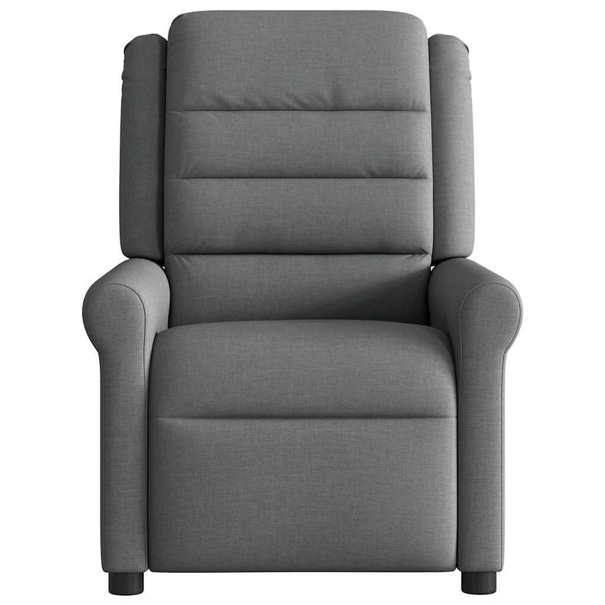 Voir la diapositive 5 : VIDAXL Fauteuil inclinable de massage electrique gris fonce tissu