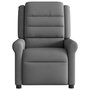 Voir la diapositive 5 : VIDAXL Fauteuil inclinable de massage electrique gris fonce tissu