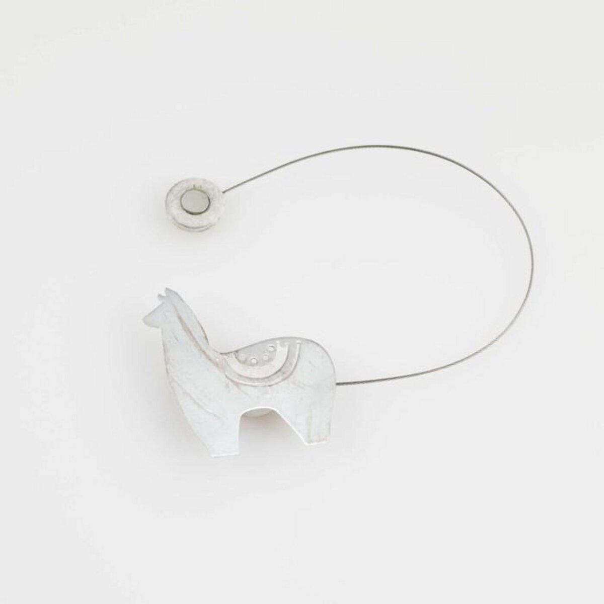 Paris Prix Embrasse de Rideau Aimantée  Yzma  30cm Blanc