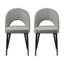 Voir la diapositive 1 : Habitat et Jardin Lot de 2 chaises  Alma  - Gris