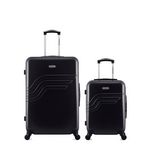 AMERICAN TRAVEL AMERICAN TRAVEL - LOT DE 2 - Valises grand format et cabine DETROIT. Coloris disponibles : Gris, Beige, Bleu, Noir