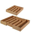 URBAN LIVING Range couverts extensible 7 compartiments en bambou