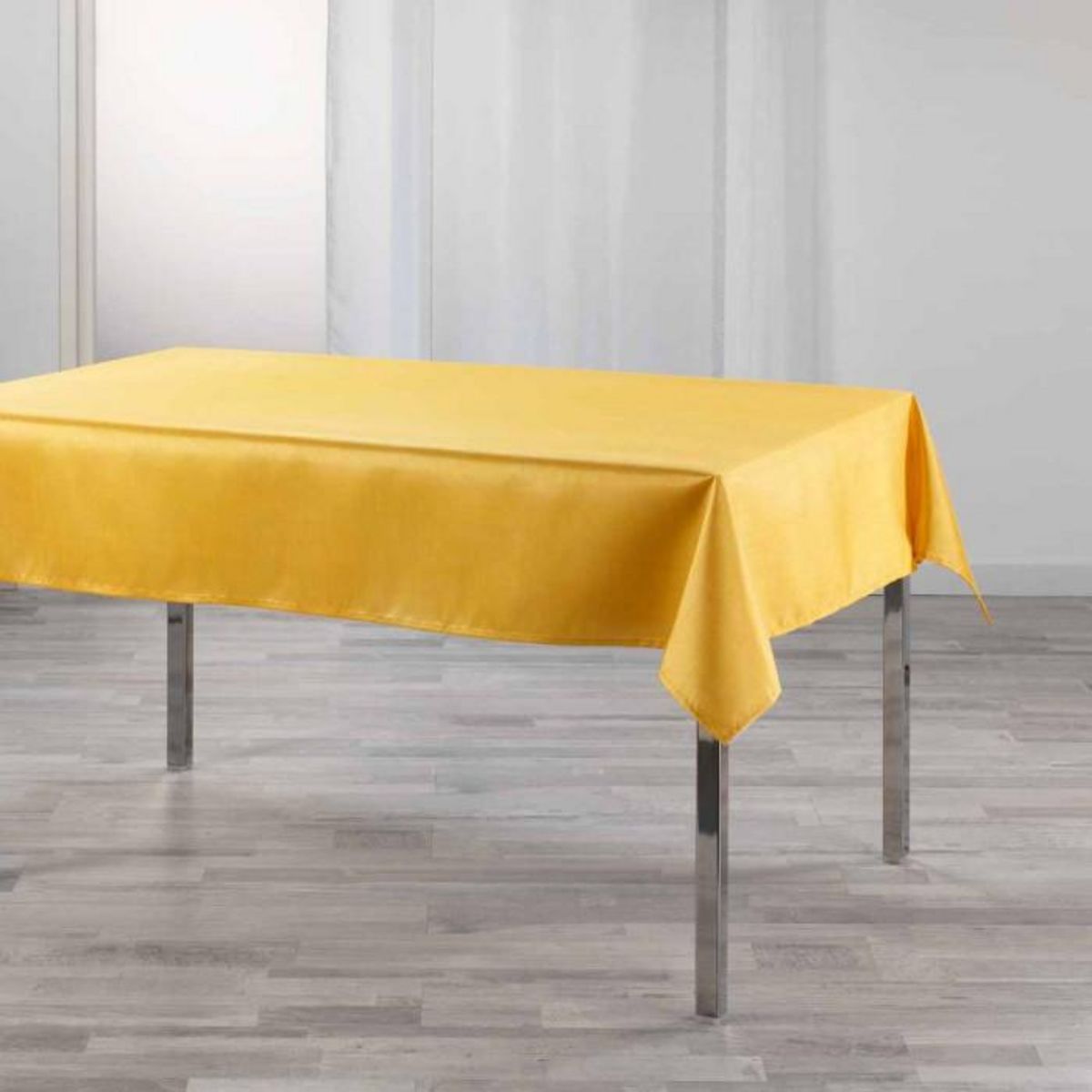 Paris Prix Nappe Rectangulaire  Shana  150x240cm Moutarde