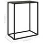 Voir la diapositive 6 : VIDAXL Table console Noir 60x35x75 cm Verre trempe