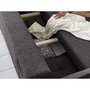 Voir la diapositive 4 : BEST MOBILIER Lena - canapé d'angle convertible - avec coffre - style scandinave - 5 places - droit