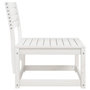 Voir la diapositive 5 : VIDAXL Canape de jardin blanc bois de pin massif