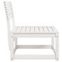 Voir la diapositive 5 : VIDAXL Canape de jardin blanc bois de pin massif