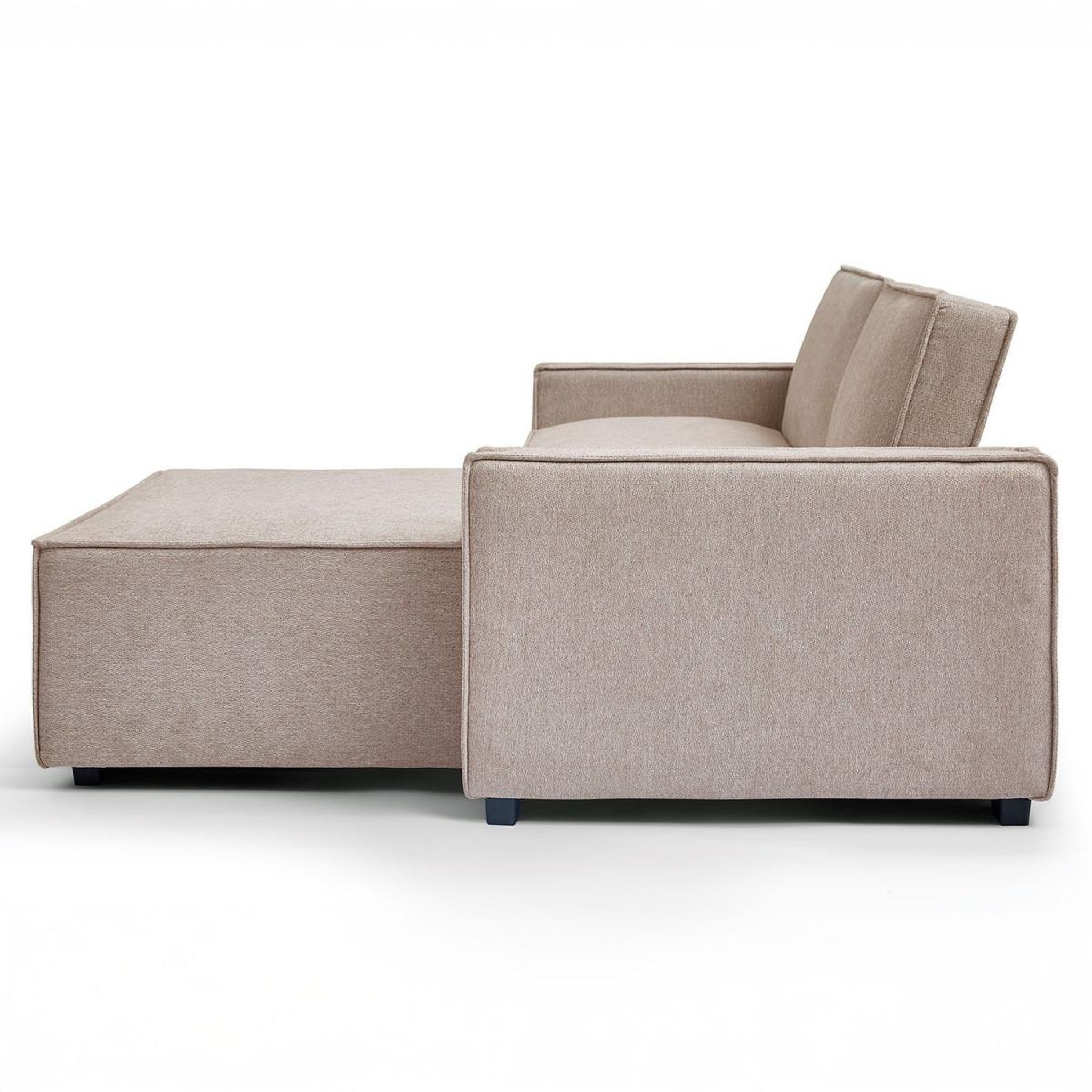 Voir la diapositive 2 : Paris Prix Canapé convertible angle réversible  romeo  275cm taupe