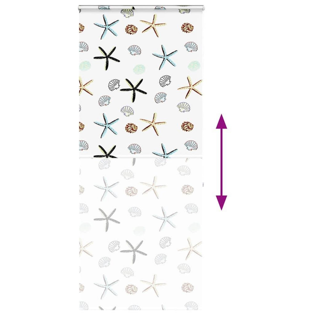 VIDAXL Store enrouleur de douche avec cassette largeur du tissu 106 cm