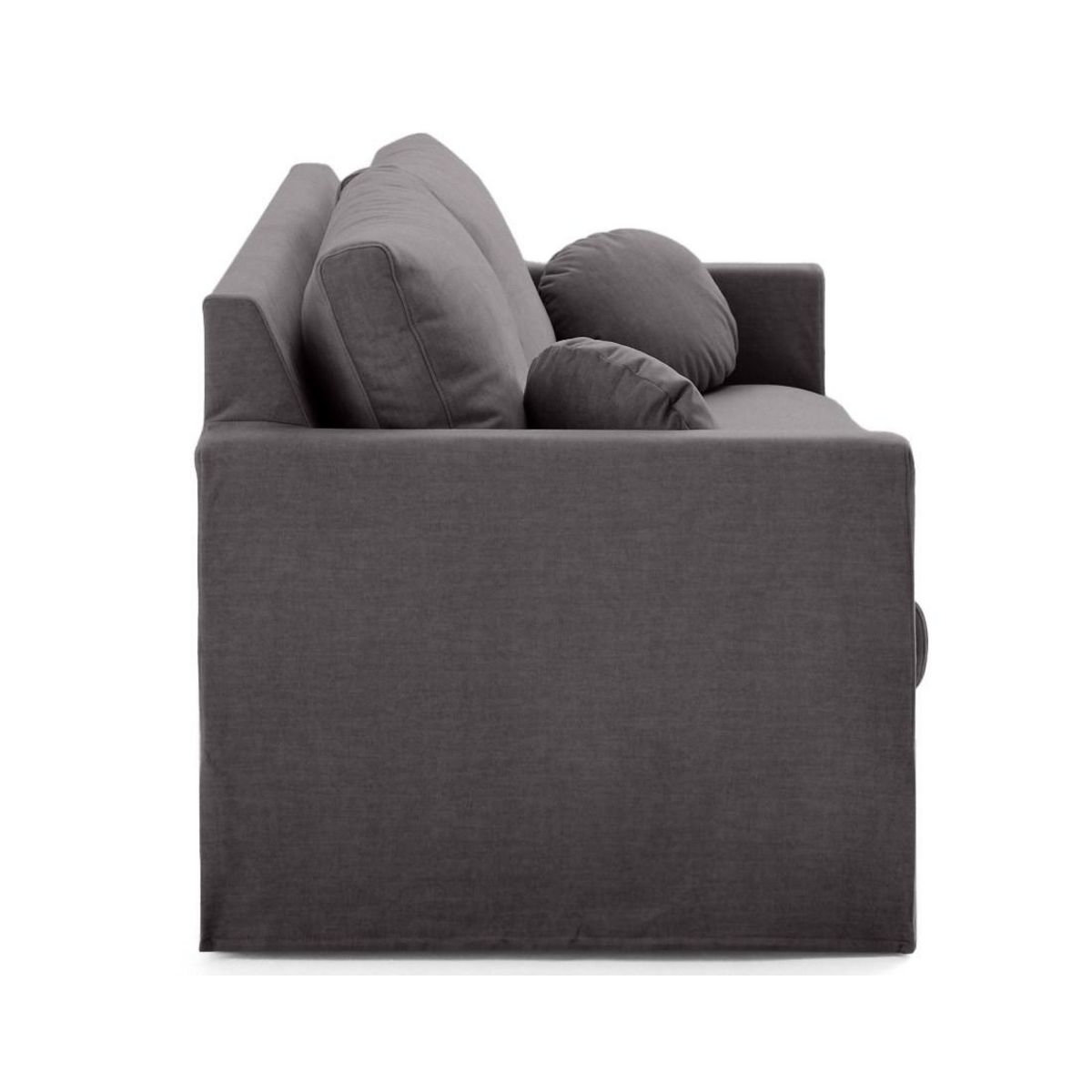 LISA DESIGN Serena - canapé droit déhoussable 3 places en velours