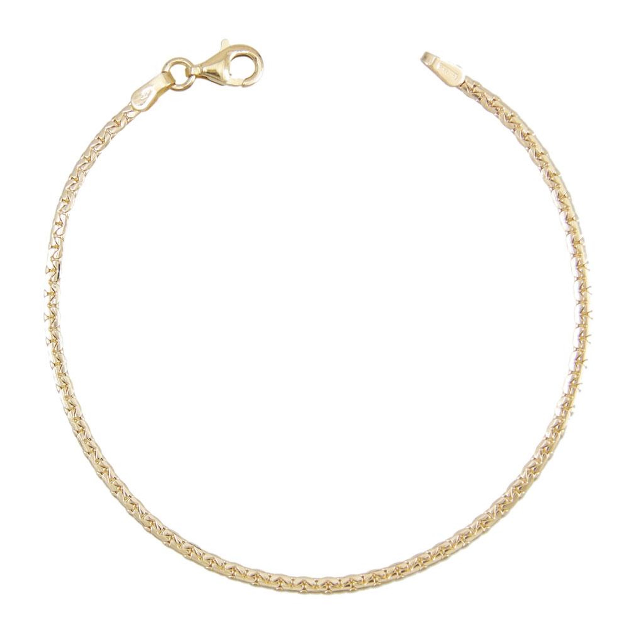 L'ATELIER D'AZUR Bracelet Or 18 Carats 750/000 Maille Haricot Jaune - Femme
